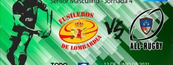 16:30 Rugby Liga AON-ASISA Rugby XV – Sénior Masculino – FUSILEROS DE LOMBARDIA vs ALL RUGBY