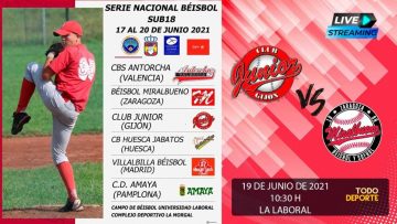 CAMPEONATO DE ESPAÑA Beisbol – SUB18 – Club Junior vs Béisbol Miralbueno Zaragoza