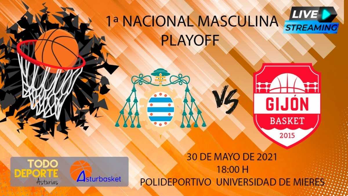18:00 Baloncesto 1ª Nacional Masculina – Universidad de Oviedo vs Gijón Basket