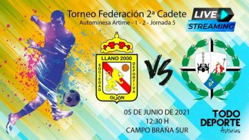 Directo – Fútbol 2ª Cadete – Grupo 2 – Llano 2000 vs Inmaculada